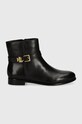 Lauren Ralph Lauren cizme de piele Brooke 802946807001.001 negru AW24