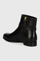 Încălțăminte Lauren Ralph Lauren cizme de piele Brooke 802946807001.001 negru