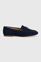 Semišové mokasíny Lauren Ralph Lauren Averi III 802946809002.410 námořnická modř NC24