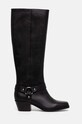 Шкіряні чоботи Dkny Stace K2436059.BLK чорний AW24