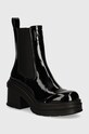 Armani Exchange cizme peste 8 cm negru XDN035.XV879.00002