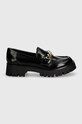 Мокасини Guess ALMOSTY FLTALM.ELE14.BLACK чорний AW24