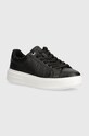Tenisky Guess DENESA9 imitace kůže černá FLTDE9.FAL12.BLACK