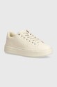 Tenisky Guess DENESA9 imitace kůže béžová FLTDE9.FAL12.WHITE