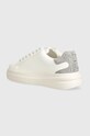 Παπούτσια Δερμάτινα αθλητικά παπούτσια Guess ELBINA FLTELB.LEA12.WHGRE λευκό