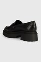 Boty Kožené mokasíny Guess FINDA FLTFIN.LEA14.BLACK černá