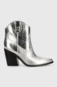 Kaubojske cipele Guess JALELLA FLTJAL.LEL10.SILVE srebrna AW24