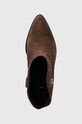 Guess cizme de cowboy din piele intoarsa JALELLA2 maro FLTJL2.SUE10.BROWN