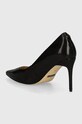 Obuća Kožne štikle Guess RICA15 FLTRIC.LEA08.BLACK crna