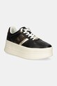 Tenisky Guess TAMMAH imitácia kože čierna FLTMMA.ELE12.BLACK