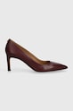 BOSS stilettos de piele Janet 50498836.605 burgundia AW24
