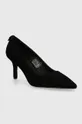 Замшеві туфлі BOSS Isobel 5-8 см чорний 50518153.001