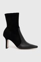 Μποτάκια BOSS Safra 50523340.001 μαύρο AW24
