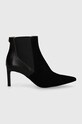 Шкіряні черевики BOSS Janet 50523359.001 чорний AW24
