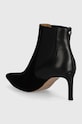 Obuv Kožené členkové topánky BOSS Janet 50523359.001 čierna