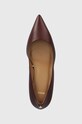 BOSS pantofi de piele Janet burgundia 50530743.605