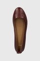 BOSS balerini de piele Dasy burgundia 50523555.605