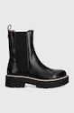 Kožené topánky chelsea BOSS Rebby 50523611.001 čierna AW24