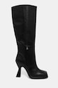 Patrizia Pepe ghete de piele peste 8 cm negru 8Y0100.L048.K103