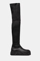 AGL kozaki skórzane Magma Boot D776502PGK06891013 czarny AW24