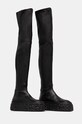 Obuwie AGL kozaki skórzane Magma Boot D776502PGK06891013 czarny