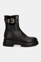 AGL cizme de piele Chunky Lowboot D756593PGKA2131013 negru AW24