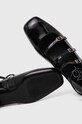 Кожаные балетки AGL Angie L Straps D557003PCMOON0000 чёрный