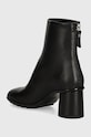 Boty Kožené kotníkové boty AGL Curvy Bootie D245510PGSOFTY0000 černá
