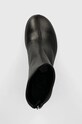 Kožené kotníkové boty AGL Curvy Bootie černá D245510PGSOFTY0000
