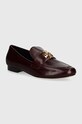 Kožené mokasíny Tory Burch Eleanor Loafer přírodní kůže burgundské 158204.500