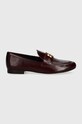 Кожени мокасини Tory Burch Eleanor Loafer 158204.500 бордо AW24