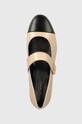 Kožne salonke Tory Burch Mary Jane Heel Ballet bež 160312.650