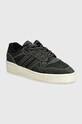 Велурени маратонки adidas Originals Rivalry Low равна черен IF4657