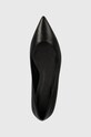 Δερμάτινες μπαλαρίνες HUGO Maridia μαύρο 50523194.001