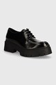 HUGO pantof Kris imitatie de piele lacuita negru 50523224.001