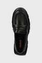 HUGO mocasini de piele Fabyan negru 50523315.001