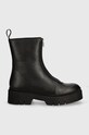 Кожаные полусапожки HUGO Kris 50524652.001 чёрный AW24