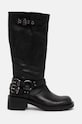 Шкіряні чоботи Bianco BIAHARPER 11301293 чорний AW24