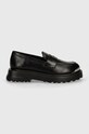 Love Moschino mocasini de piele JA10224G1LIA0000 negru AW24