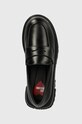 Love Moschino mocasini de piele negru JA10224G1LIA0000