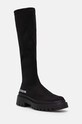 Love Moschino kozaki tekstylny czarny JA26025G1LIMZ000