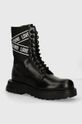 Love Moschino workery tekstylny czarny JA24094G1LIA700A