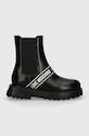 Love Moschino ghete chelsea de piele JA24104G1LIA0000 negru AW24