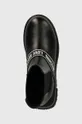 μαύρο Δερμάτινες μπότες τσέλσι Love Moschino