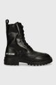 Love Moschino workery skórzane JA24165G1LIA0000 czarny AW24