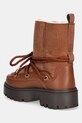 Boty Sněhule Tommy Hilfiger REAL SHEARLING LACE-UP SNOWBOOT FW0FW08085 hnědá