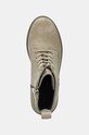 Замшеві черевики Tommy Hilfiger SUEDE MID HEEL LACEUP LOGOTAPE бежевий FW0FW08090