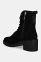 Взуття Замшеві черевики Tommy Hilfiger SUEDE MID HEEL LACEUP LOGOTAPE FW0FW08090 чорний