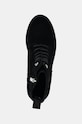 Gležnječe od brušene kože Tommy Hilfiger SUEDE MID HEEL LACEUP LOGOTAPE crna FW0FW08090