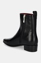Взуття Шкіряні черевики Tommy Hilfiger LOW COWBOY FLAT LEATHER FW0FW08103 чорний